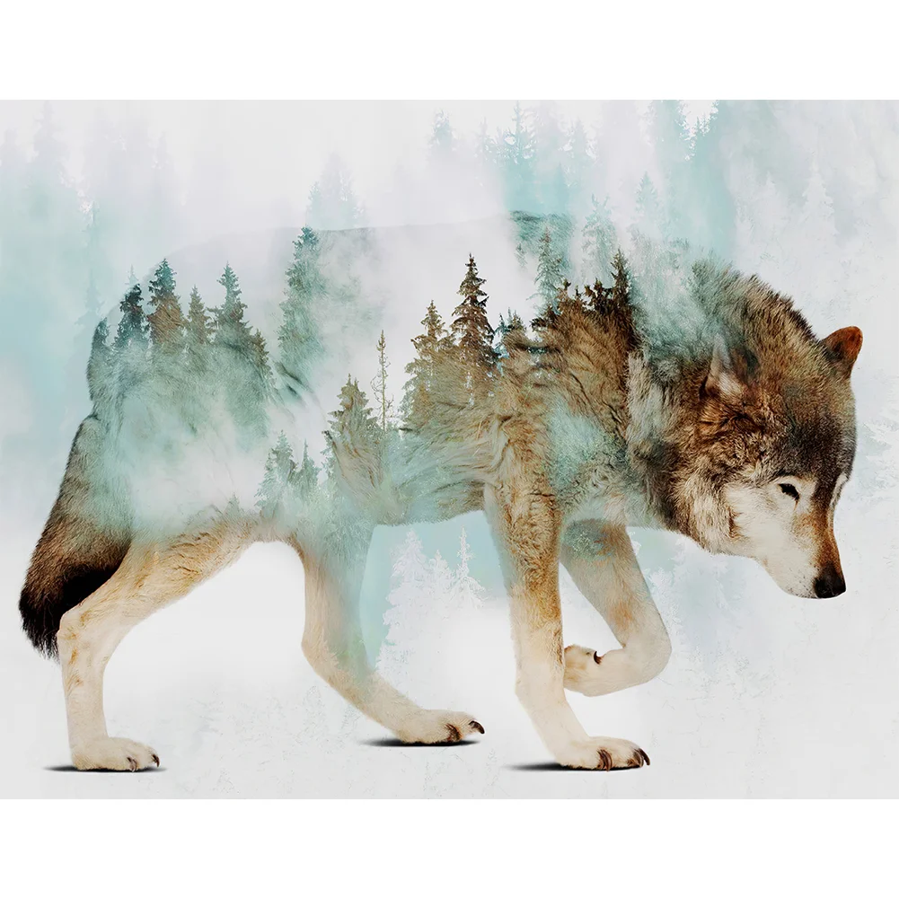 Full Square Diamond Painting - Wolf