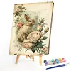 Rabbit Flowers-Paint by Numbers Acrylic Painting 40*60CM(Poster style）(HOT)
