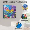 (25x25cm)DIY Pearl Painting Framed Handmade Pearl Material Art Kit Living Room Decor
