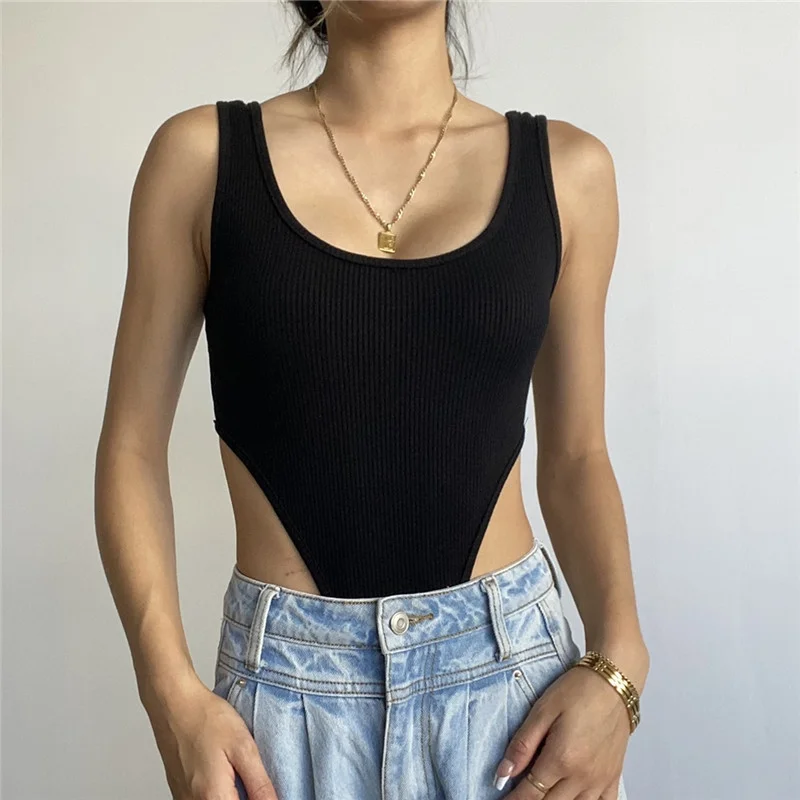 Brownm Brownm Summer New Women's Fashion Sexy Back Slim Versatile Temperament Pure Color Jumpsuit