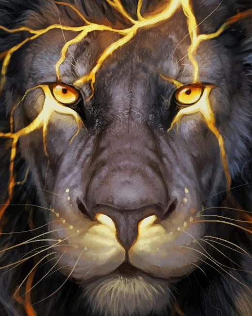 

Golden Lion – Paint By Numbers - 40*50CM, 501 Original