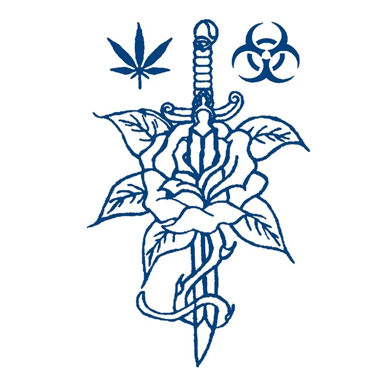 GH1-50 Herbal Juice Tattoo Sticker Semi-permanent Men and Women Long-lasting Waterproof Sweat Plant Juice Tattoo Sticker