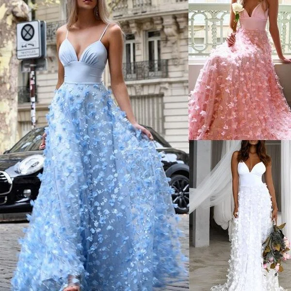 Sexy V-neck suspender dress dress