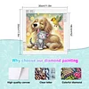 Diamond Painting-DIY Crystal Rhinestone Cat and Dog