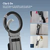 Portable MagLock Mountaineering Buckle Mobile Phone Photography Stand Tripod Magsafe Magnetic Handheld Selfie Stick