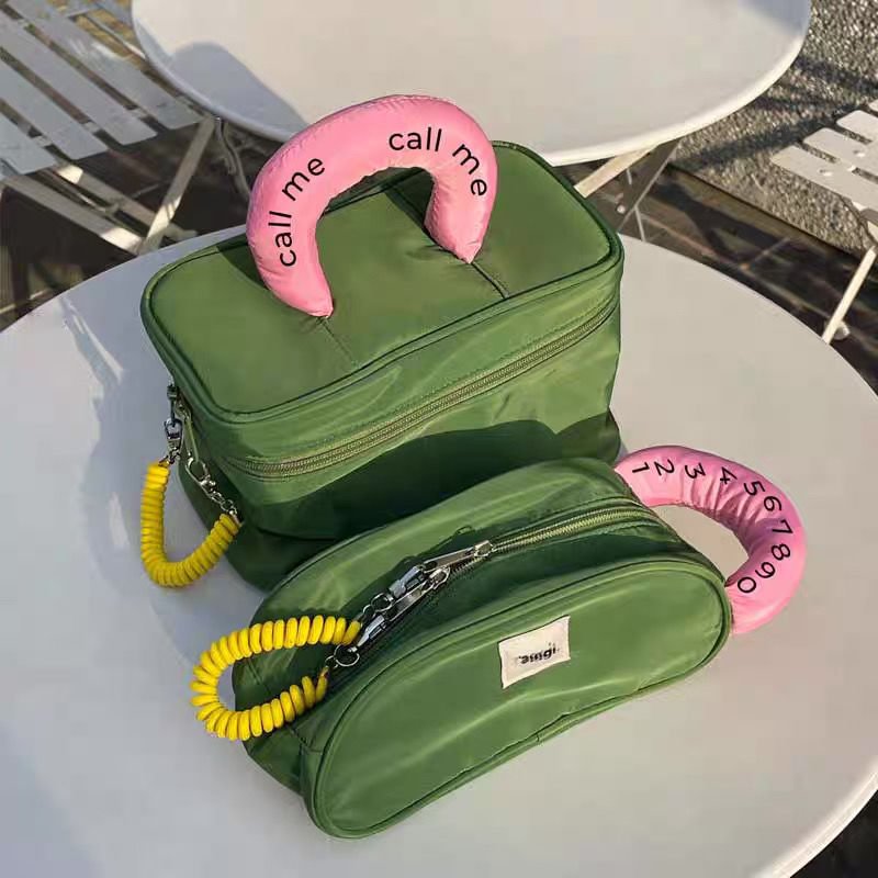 Nylon Bucket Waterproof Cosmetic Bag