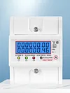 Din Rail 3 Phase 4 Wire Energy Meter AC 380V 100A 50/60Hz Wattmeter KWh Meter