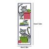 Cat Flower Vine - 11CT Stamped Cross Stitch Bookmark 18*6cm(Double Sided)