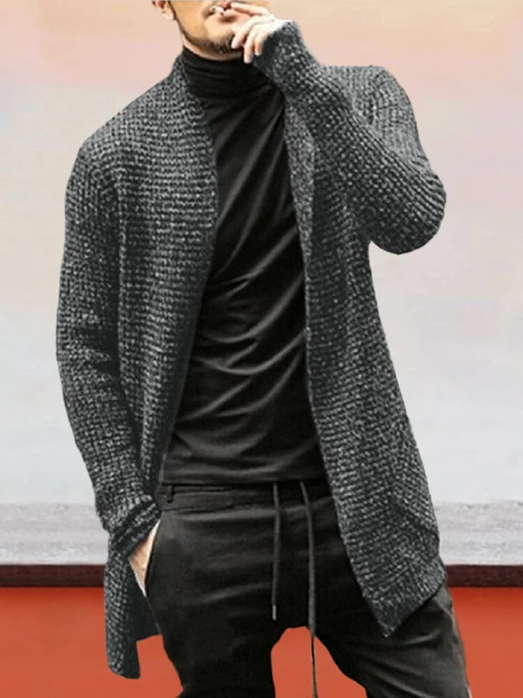 Knitted Cardigan Long Sleeved Sweater Coat QueenFunky