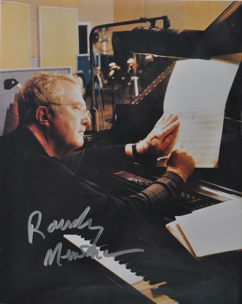 RANDY NEWMAN SIGNED Photo Poster painting I Love L.A., Youve Got a Friend in Me, Mama Told Me Not to Come, I Think Its Going to Rain Today wcoa