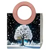 DIY 5D Diamond Art Painting Handbag with Round Handle Diamond Painting Kit Handbag Diamond Painting Bag for Women Casual Shopping Travel Daily Use
