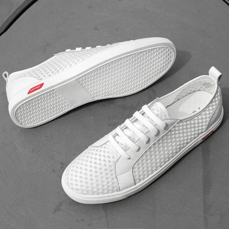 Brand Summer Breathable Mens Casual Shoes 2021 new Mesh White Men's Footwear Male Walking White Shoe Fashion Big Size 12