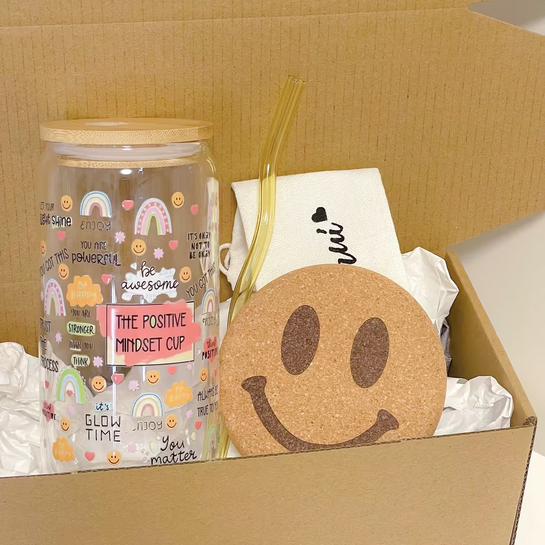 Maneifurui™  The Positive Mindset Glass Bundle 16oz