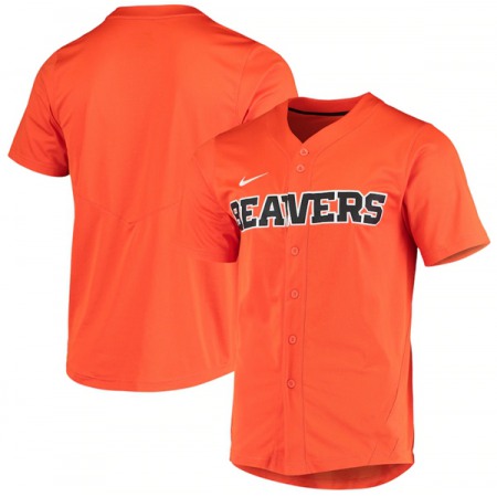 Youth Oregon State Beavers Orange Vapor Untouchable Elite Replica Full-Button Stitched Baseball Jersey HESV