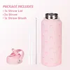 1L Insulated Water Bottle with Lid 32oz Travel Tumbler for Travel Gym and School