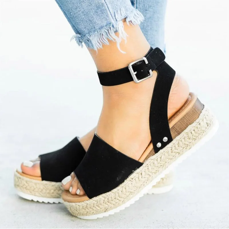 Women Sandals Plus Size Wedges Shoes For Women High Heels Sandals Summer Shoes 2020 Flip Flops Chaussures Femme Platform Sandals