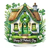 Acrylique st. patricks day cottage-diy ornement