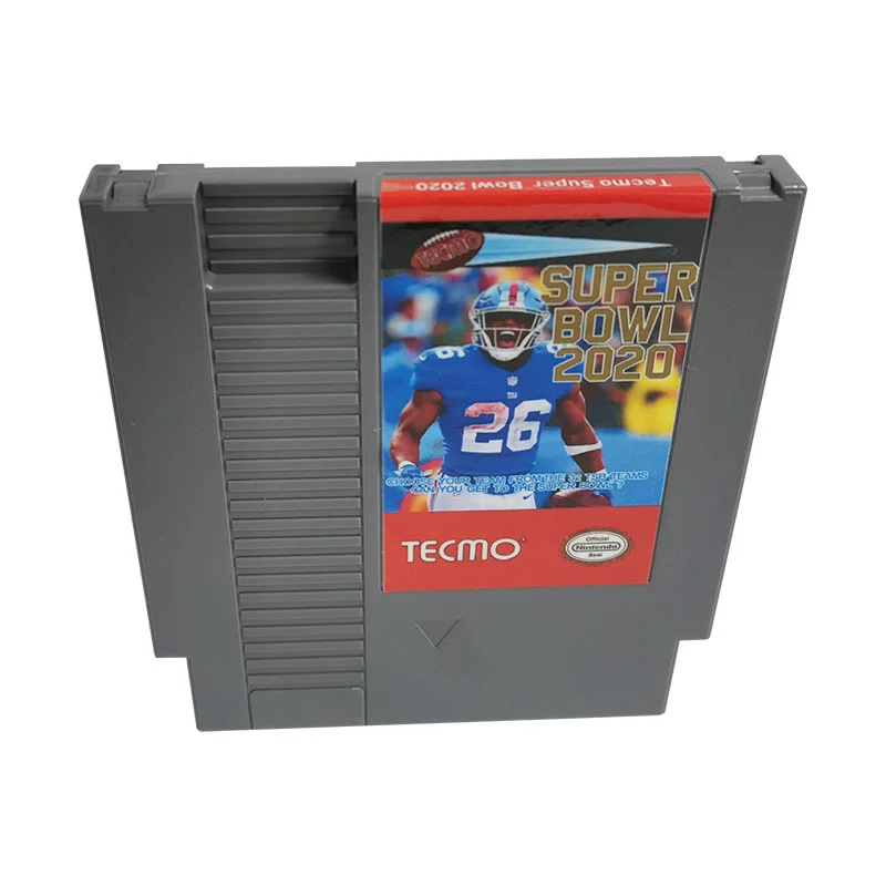 Tecmo Super Bowl 2020 For Nintendo NES - 8 Bit   Game Cartridge