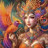 Diamond Painting-DIY Crystal Rhinestone Phoenix Girl