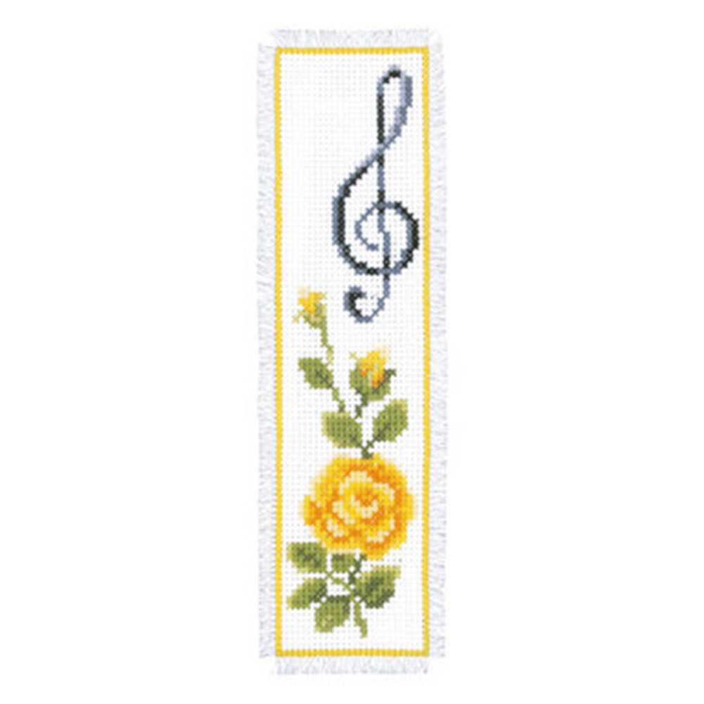 

Butterfly Music Notes - 14CT Counted Cross Stitch - Bookmark, 501 Original