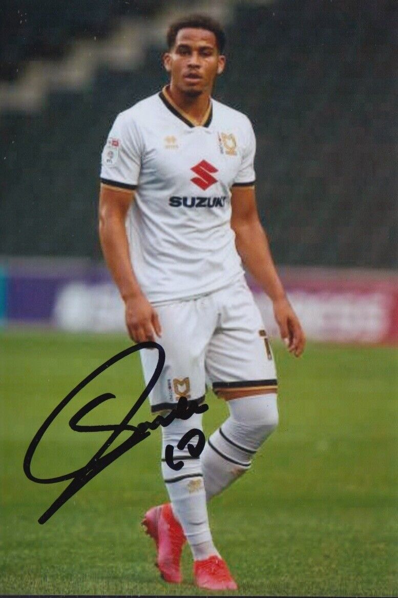 SAM NOMBE HAND SIGNED 6X4 Photo Poster painting MK DONS FOOTBALL AUTOGRAPH 1