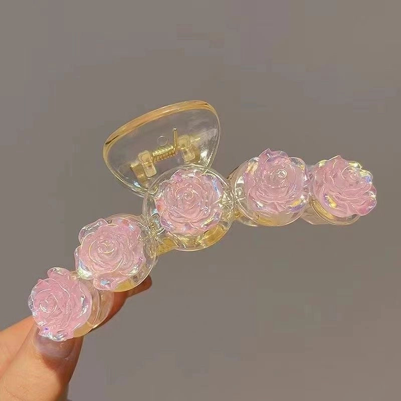 Women’s Japanese Style Minimalist Classic Style Flower Butterfly Plastic Hair Claws