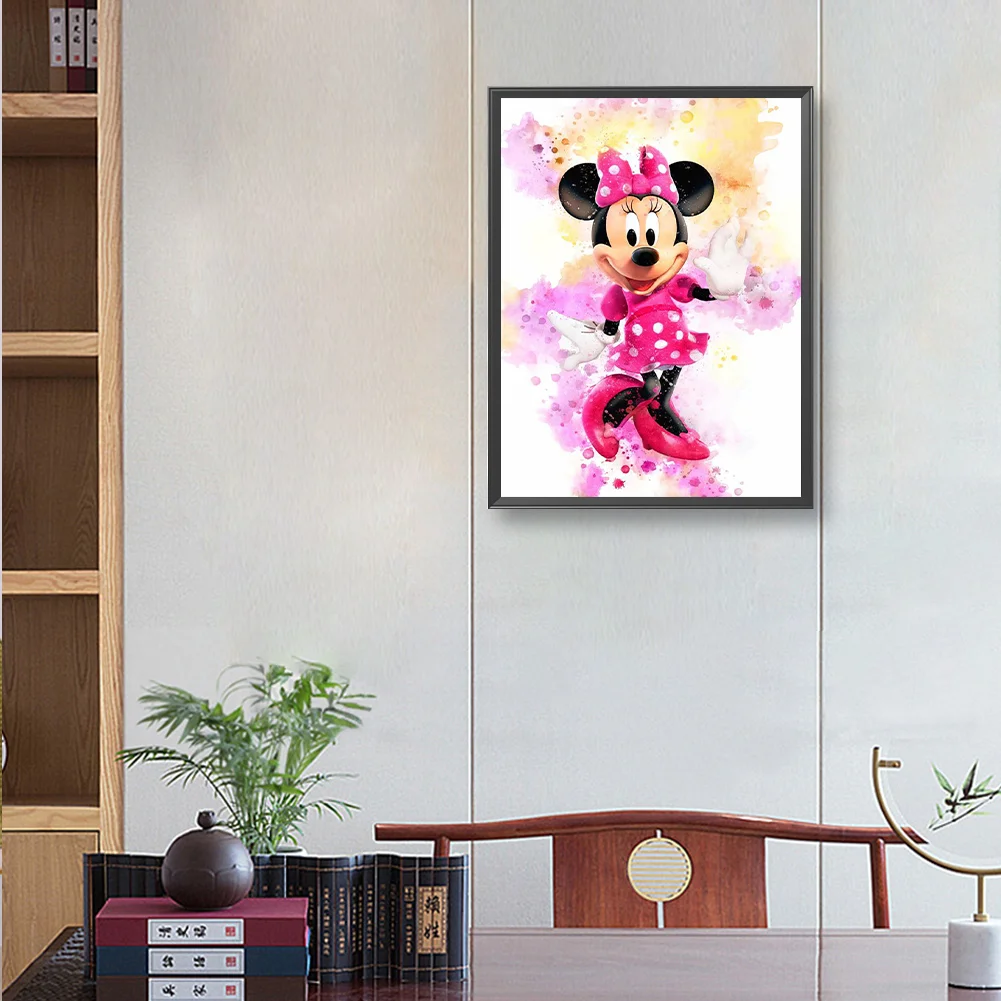 Diamond Painting - Full Round Drill - Minnie(30*40cm)