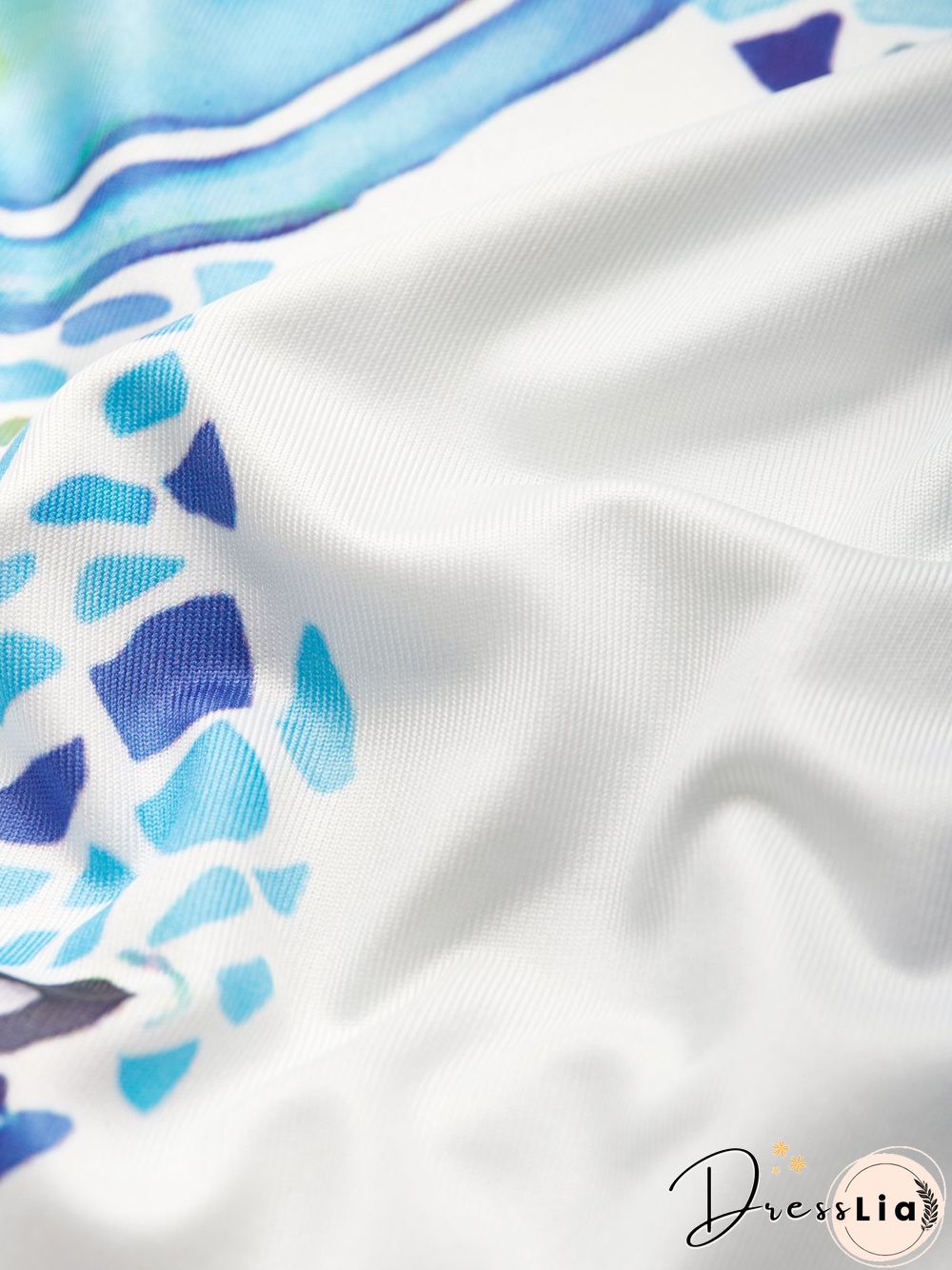 Animal Loosen V Neck Short Sleeve Knit Dress