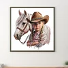 Diamond Painting-DIY Full Round Drill Western Cowboy Doll