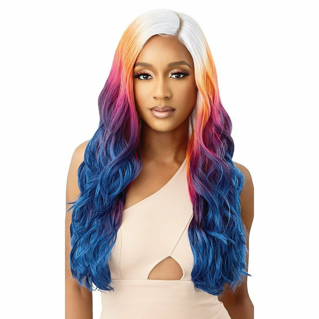 Outre Color Bomb Synthetic Lace Front Wig - Zahara