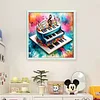 (US Only)Piano Printed Cross Stitch Kit 45x45cm DIY 11CT Thread Art Needlework Home Decor