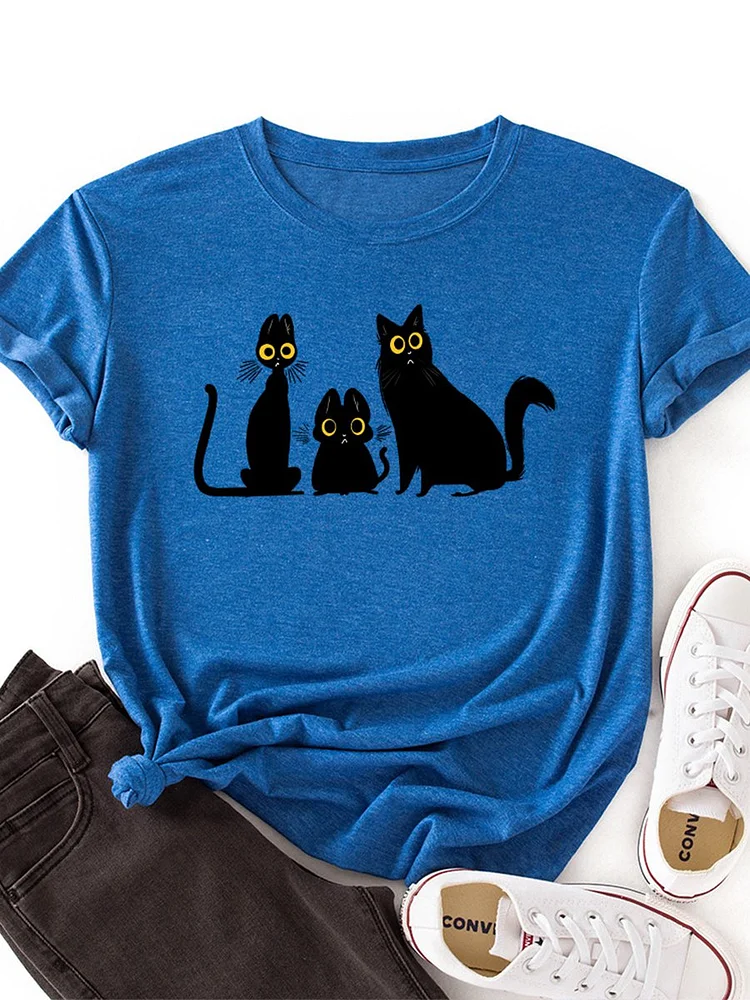 Bestdealfriday Black Cat Family Women's T-Shirt
