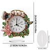 DIY Butterfly Hummingbird Acrylic Diamond Painting Clock Desktop Ornaments