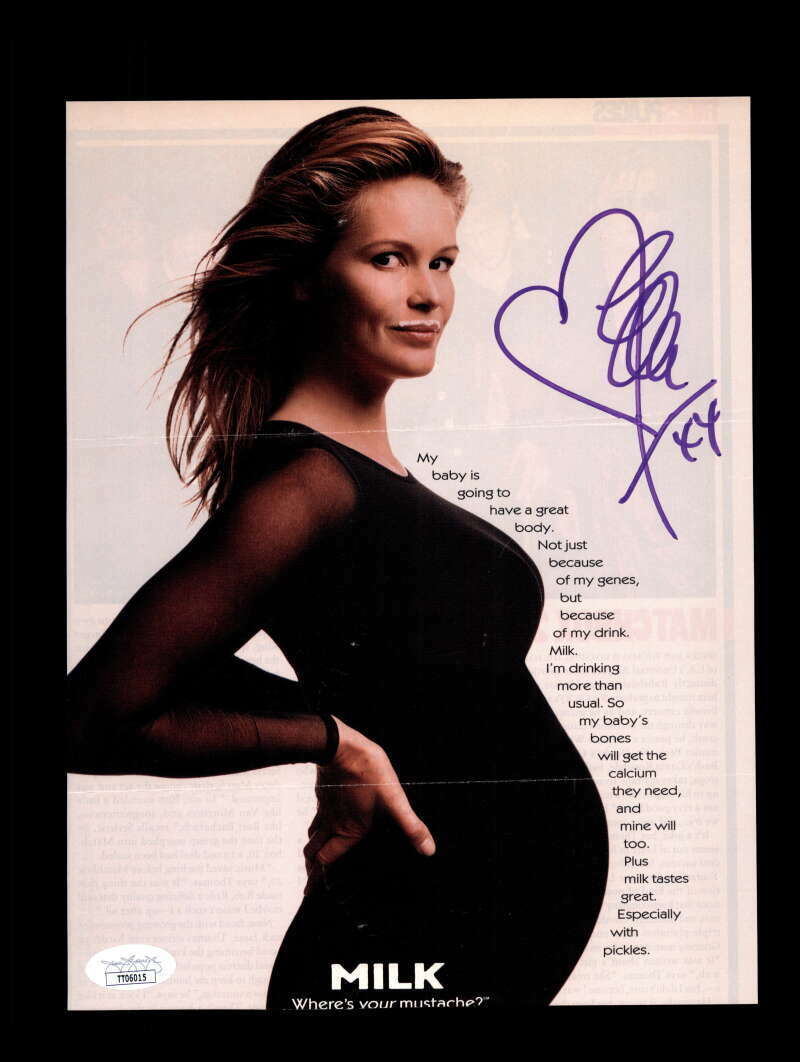 Elle Macpherson JSA Coa Signed 8x10 Photo Poster painting Autograph