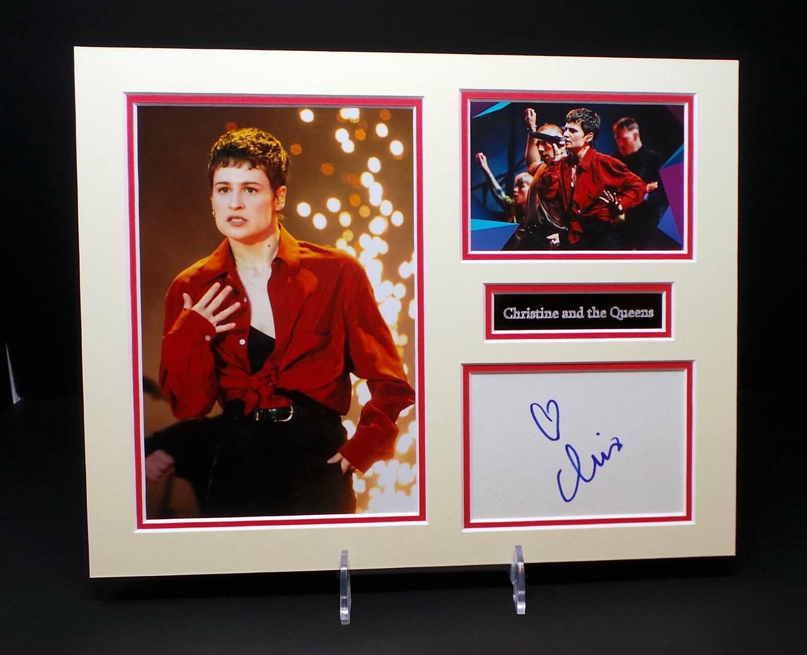 Christine & The Queens RARE Signed Mounted Photo Poster painting Display AFTAL RD COA