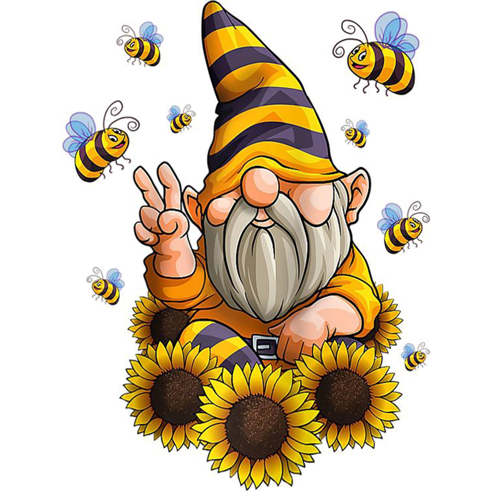 

Bee Gnome - Round Drill Diamond Painting - 30*40CM, 501 Original