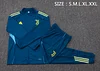 25/26 Juventus Blue long zipper Training Jacket Set