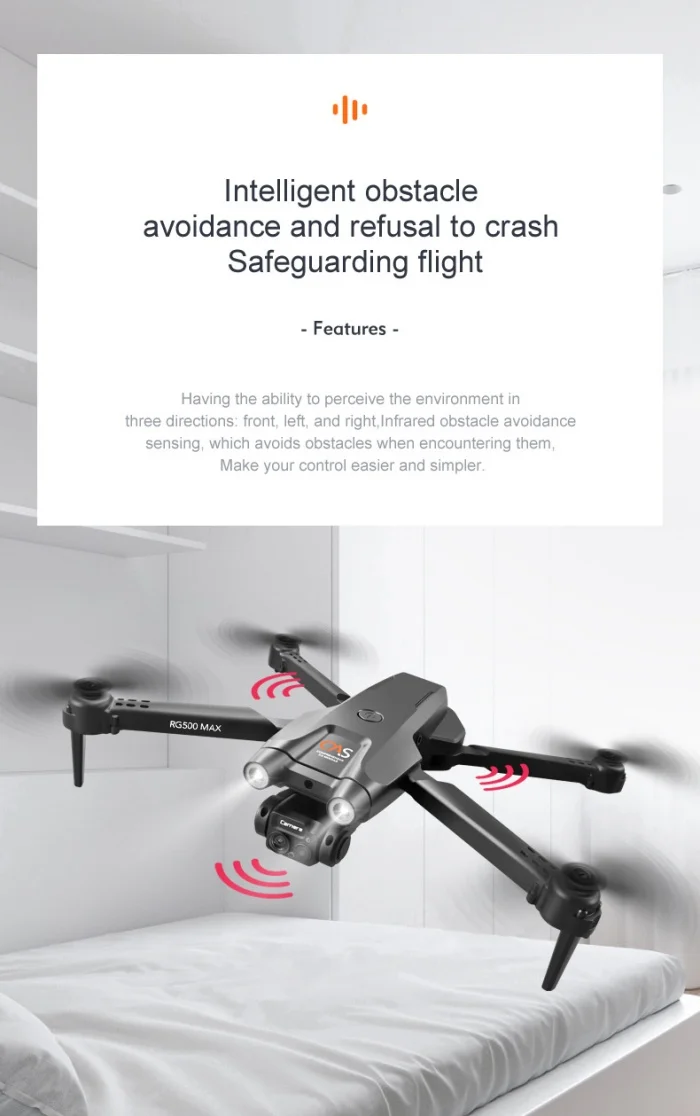 Drone Optical Flow Aerial Photography Flying Vehicle Dual Camera Obstacle Avoidance Remote Control Aircraft Toy