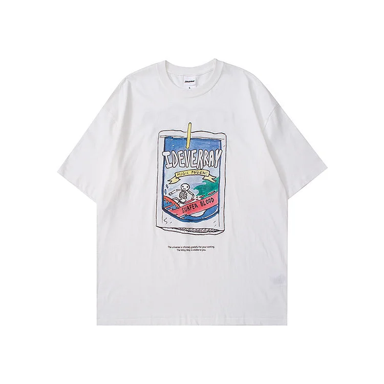 Man Summer T Shirt Graffiti Cartoon Anime
