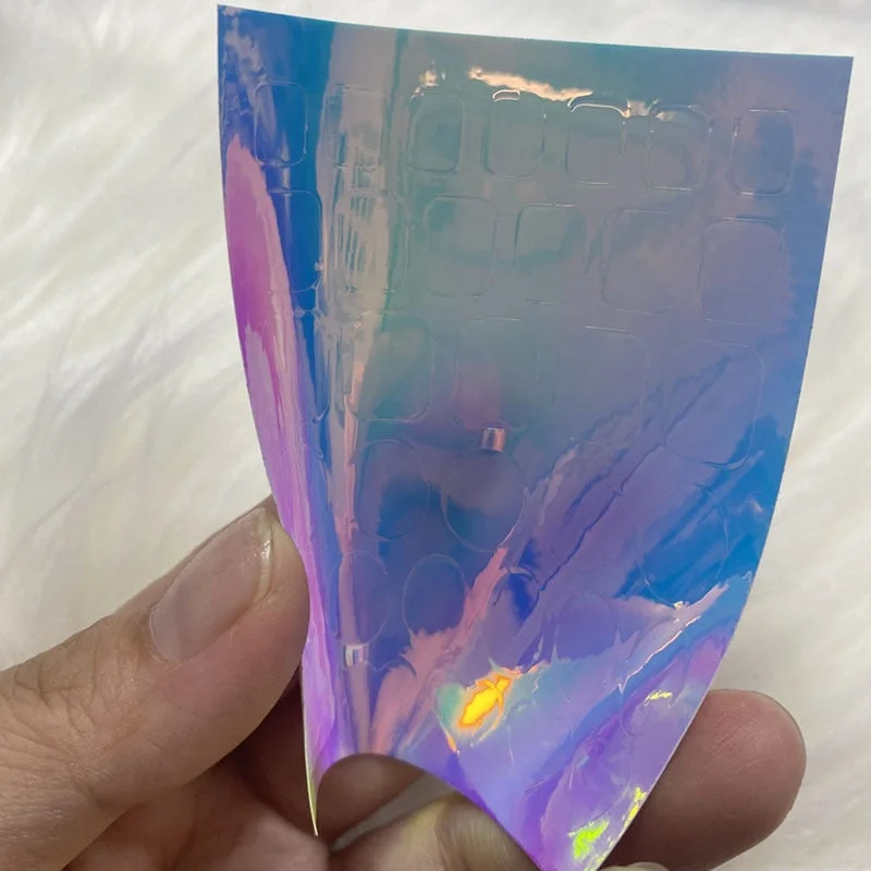 Japanese Nail Art Ice Aurora Nail Sticker Decals Korean Trendy Nails Design Self Adhesive Holographic Slider Manicure Decoration-Nail Inspo