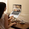 Walnut Butterfly Computer Stand Liftable 360&deg; Rotation Heat Dissipation Computer Support Stand Suitable for 12~18 Inch Tablets and Laptops