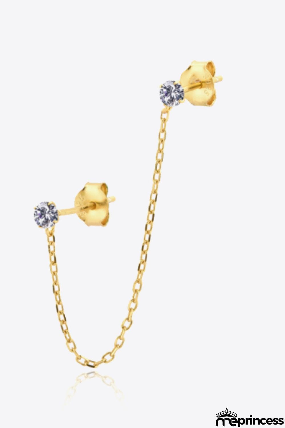 925 Sterling Silver Single Double-Piercing Earring