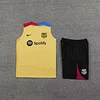 2024/2025 Barcelona pre-match training Glod Jersey+Shorts 1:1 Thai Quality