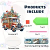 Diamond Painting Acrylic Christmas Car Desktop Ornaments