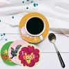 8Pcs/set Diamond Painting Cartoon Animal Coaster Cup Cushion Home Decor