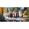 Diamond Painting -DIY Round Drill Horse Galloping(80x40cm)