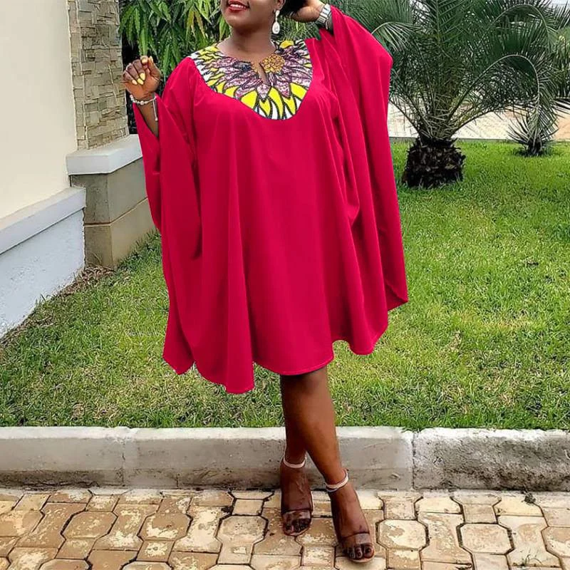 Summer Midi Sundress 2022 VONDA Summer Long Sleeve Vintage Printed Midi Dresses Holiday Dress Casual Holiday Vestido Robe Femme