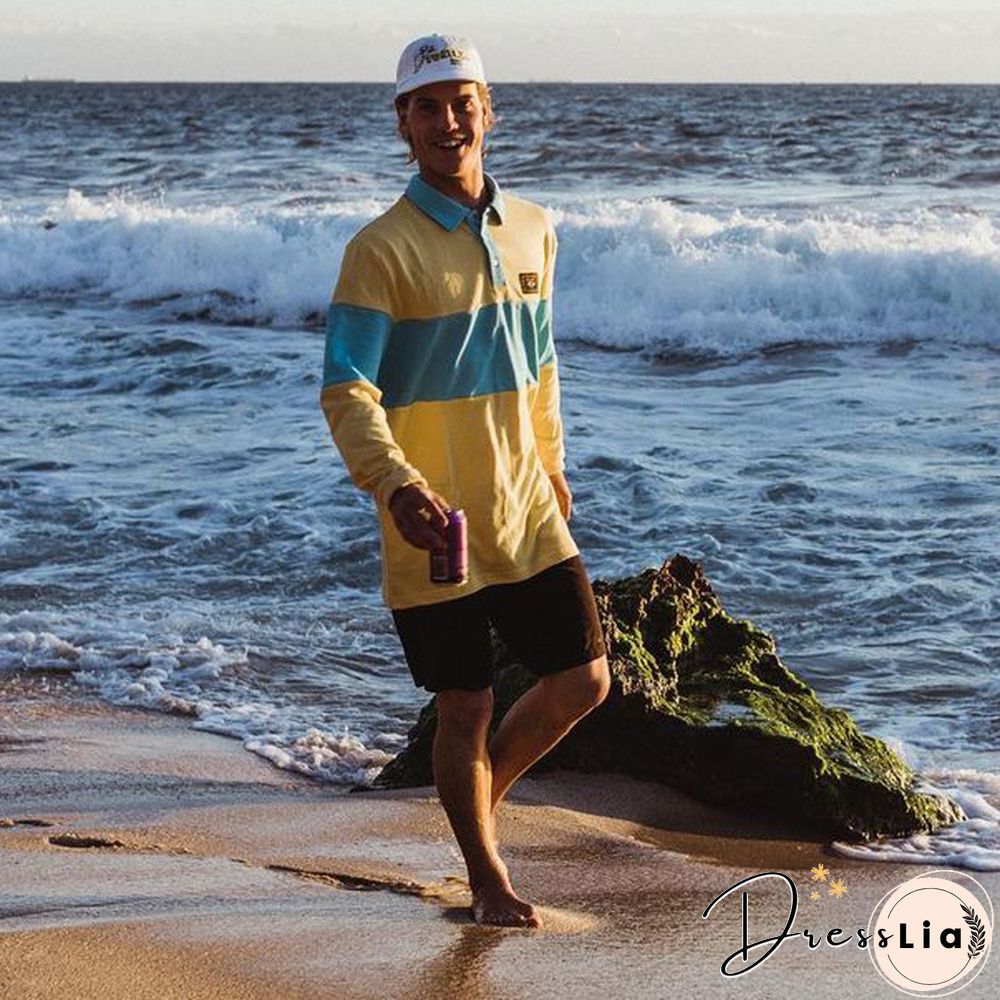 Mens Vintage Basic Long Sleeve Sweatshirt