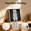 DIY Pearl Painting Dog for Home Wall Decor(25x25cm)