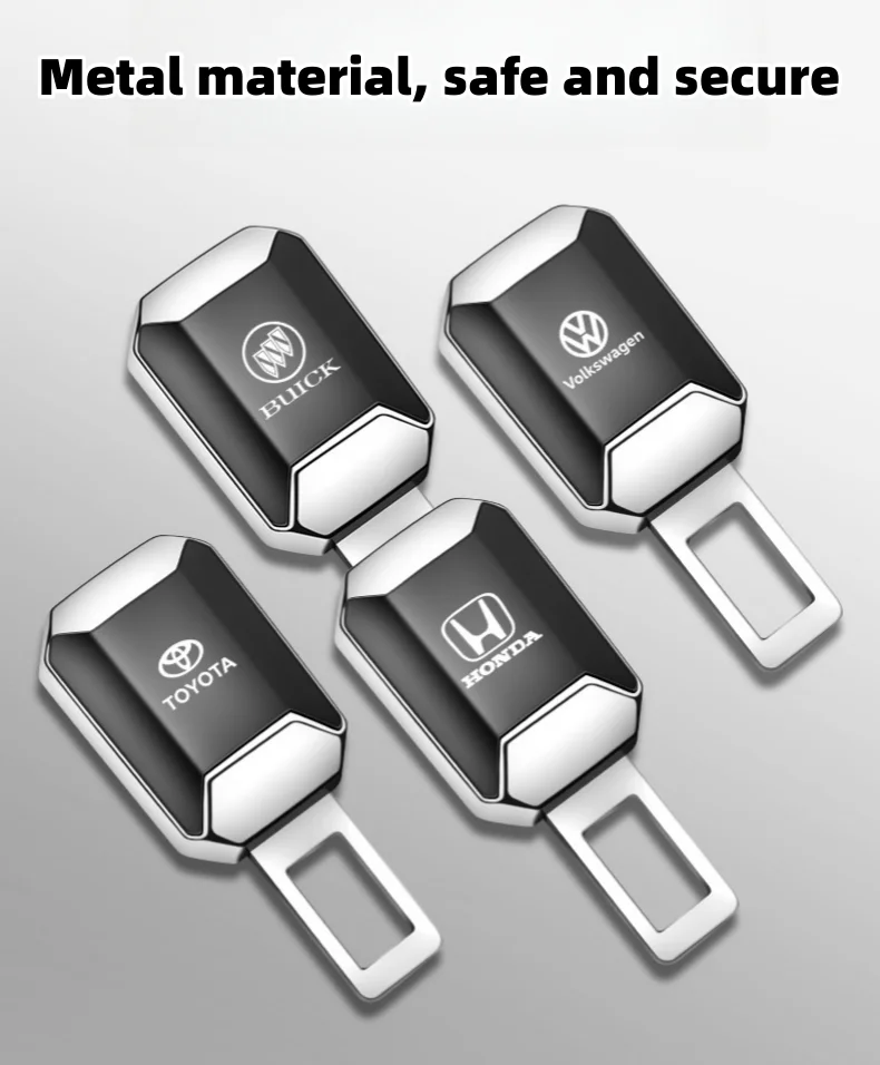 Vehicle-mounted zinc alloy electroplated safety belt extension buckle